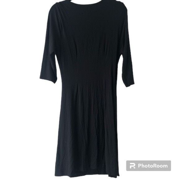 Tommy Bahama Tambour 3/4 Faux Wrap Ruched Dress - Picture 3 of 5